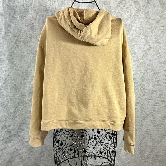 Madewell dip dye drawstring hoodie sweatshirt in tan size L - Picture 5 of 8